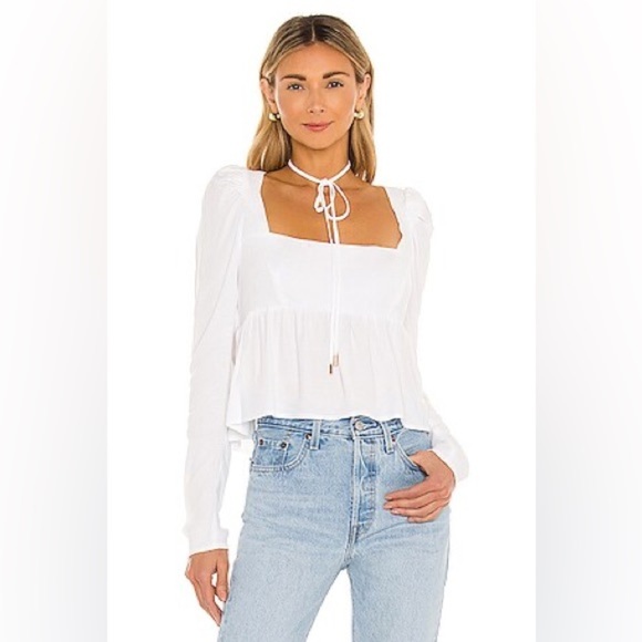 AFRM- Hough crop top in white - Picture 1 of 16